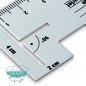 Regla de aluminio para medir costuras - Prym