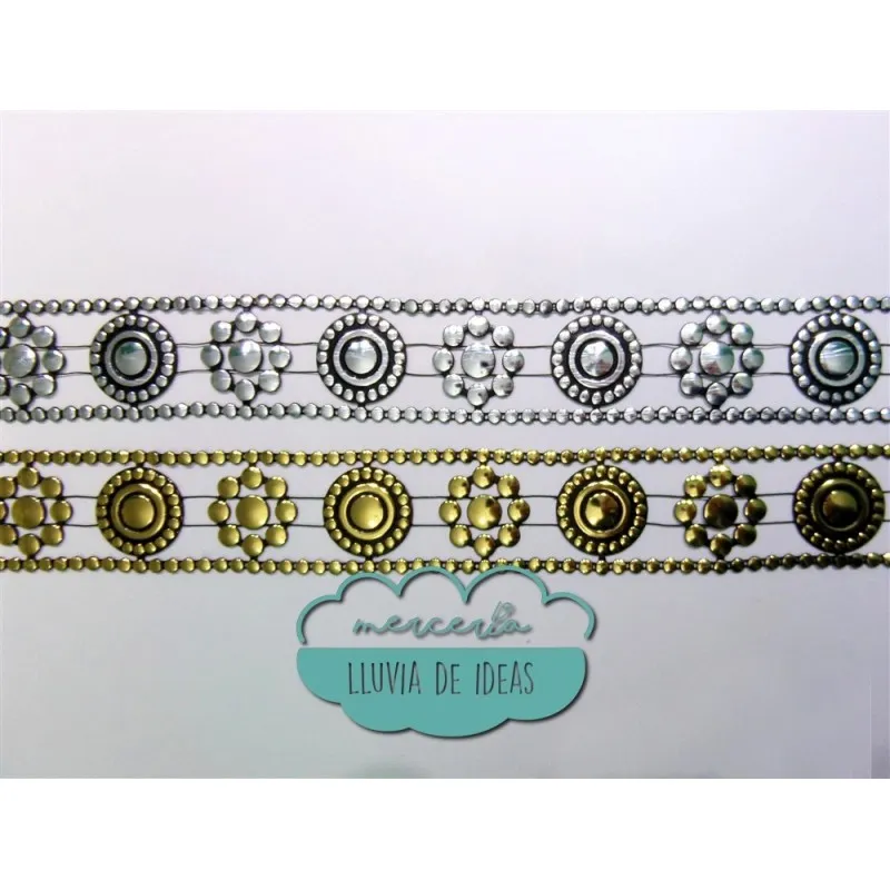 Pasamanería de fantasía  Serie Sheriff DISPONIBLE EN ORO Mercería Lluvia de Ideas