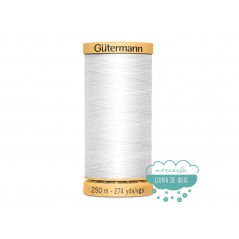 Hilo algodón 100% CNe50 250 m. - Gütermann (Blanco, negro, crudo)