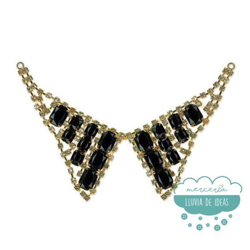 Aplicación de pedrería tipo cuello - Serie Lía