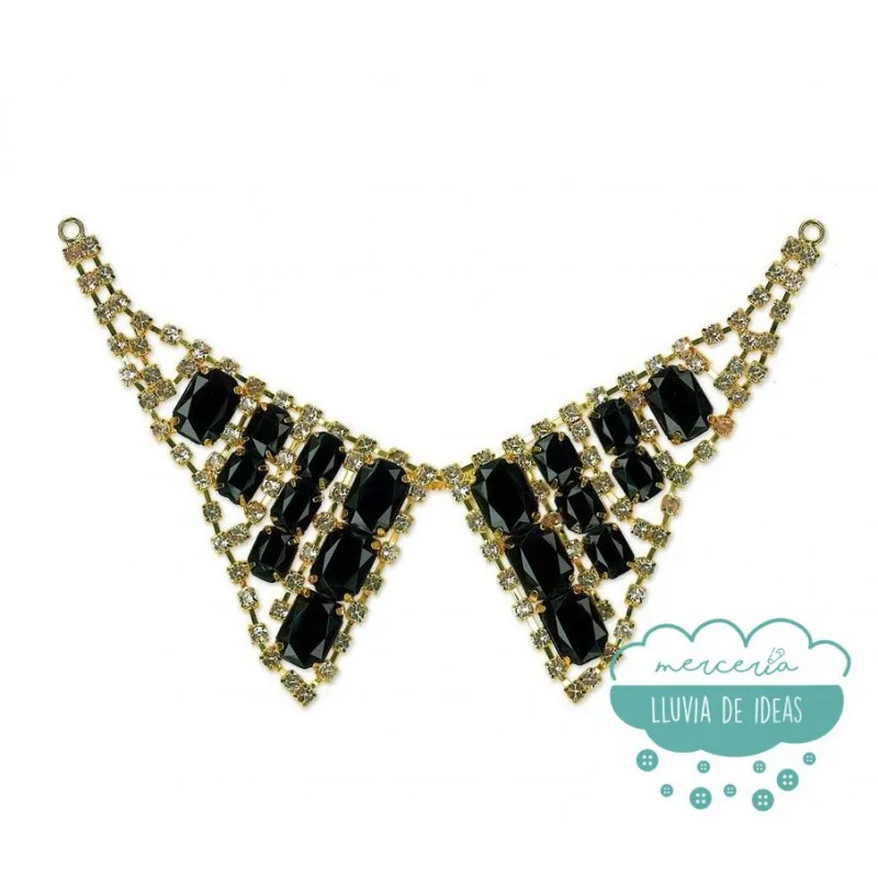 Aplicación de pedrería tipo cuello - Serie Lía