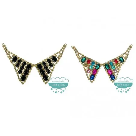 Aplicación de pedrería tipo cuello - Serie Lía