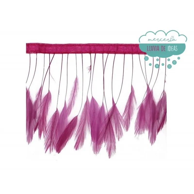 Fleco de plumas de antena de gallo