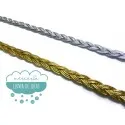Pasamanería metalizada - Serie Trenzas