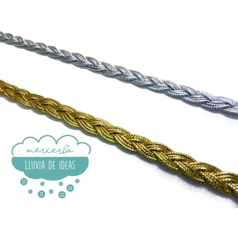 Pasamanería metalizada - Serie Trenzas
