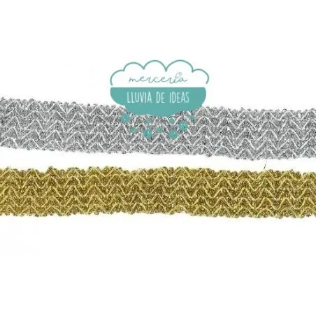 Pasamanería metalizada - Serie Ondas