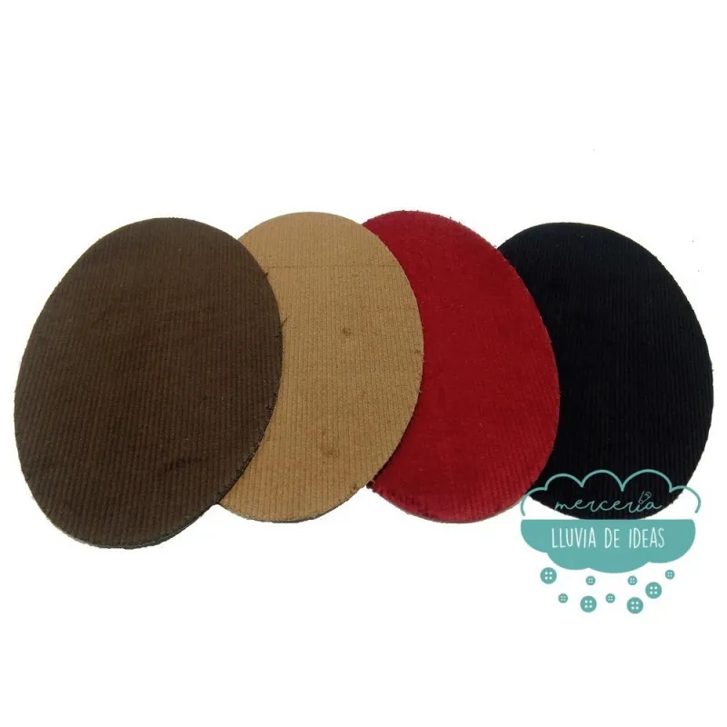 Coderas / Rodilleras termoadhesivas de pana adulto - Colores lisos