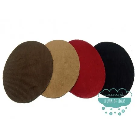 Coderas / Rodilleras termoadhesivas de pana adulto - Colores lisos