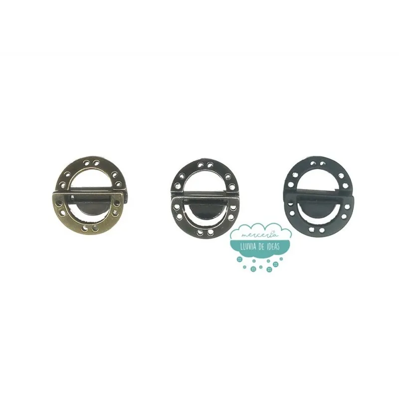 Cierre metálico redondo - Serie Tanzania Mercería Lluvia de Ideas