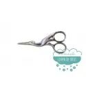 Tijera de bordar - Garza plateada 3,5"