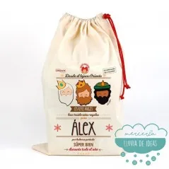 Saco Navideño para Regalos - Reyes Magos personalizado