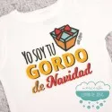 Caja regalo con Body Babidu - Yo soy tu gordo de Navidad Mi Pipo