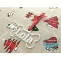 Decoración de navidad con forma de hueso - Personalizadas con nombre