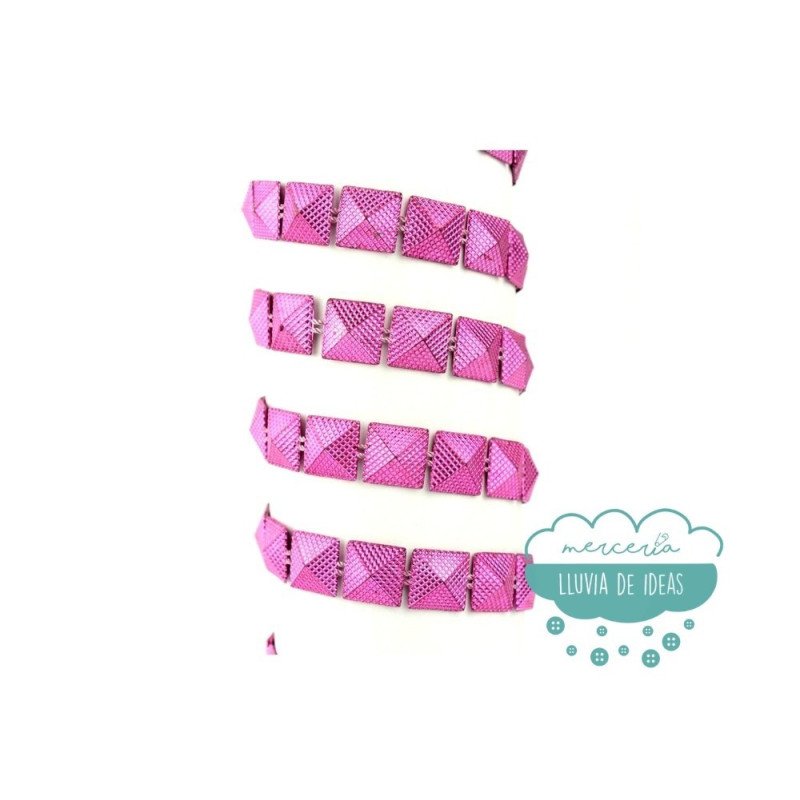 Pasamanería de tachas metalizadas de varios colores - Serie Abie