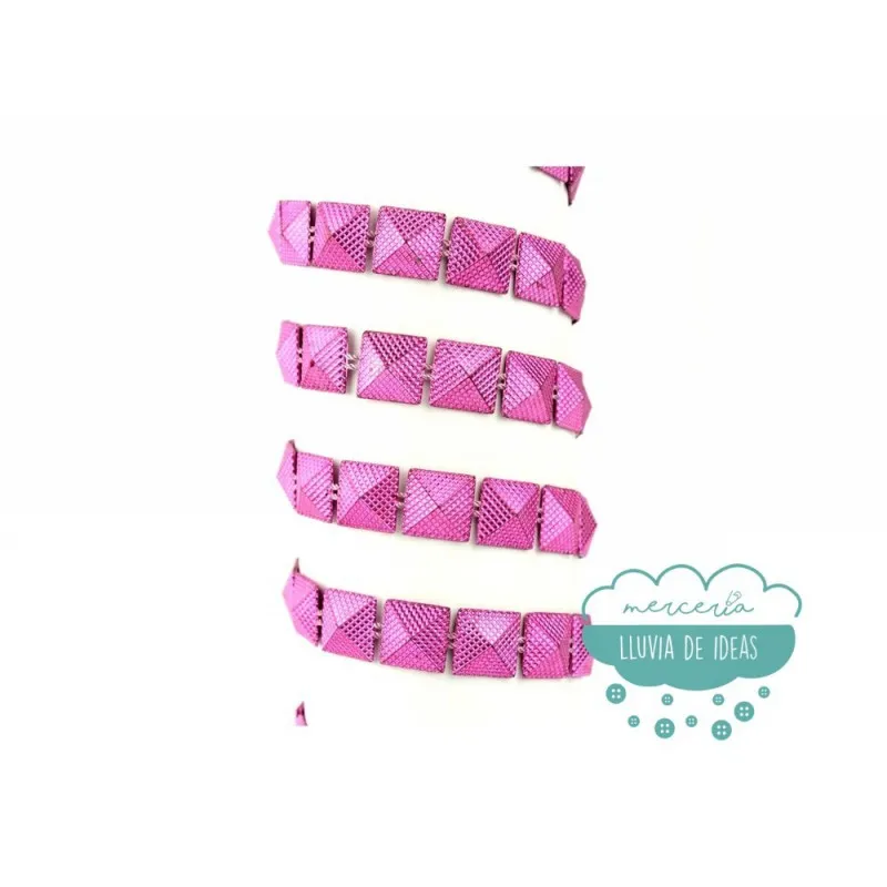 Pasamanería de tachas metalizadas de varios colores - Serie Abie Mercería Lluvia de Ideas