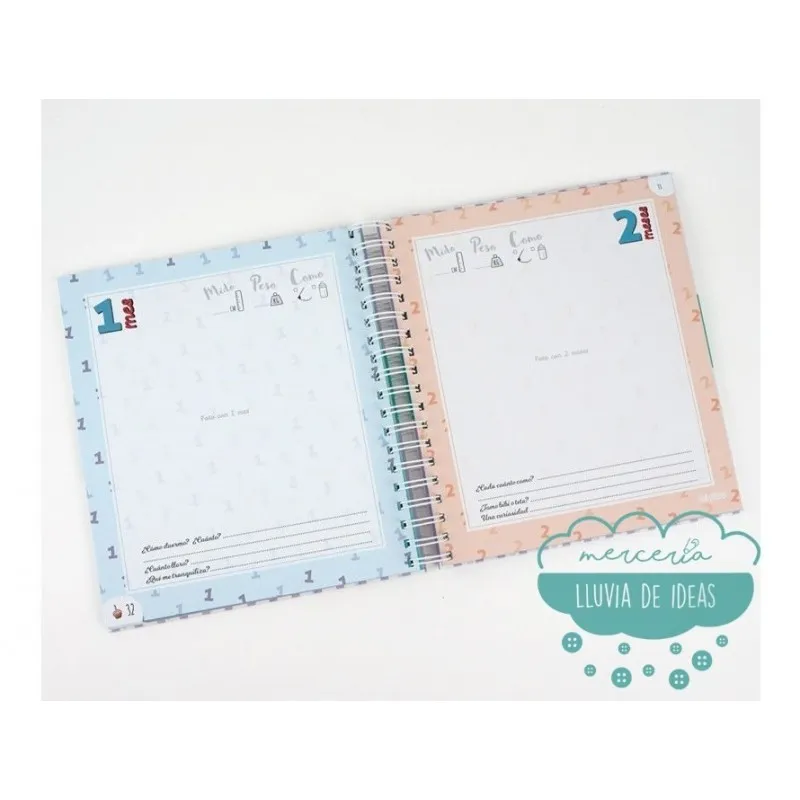 Diario del primer año “Cumplo 1 año” + chupete de regalo