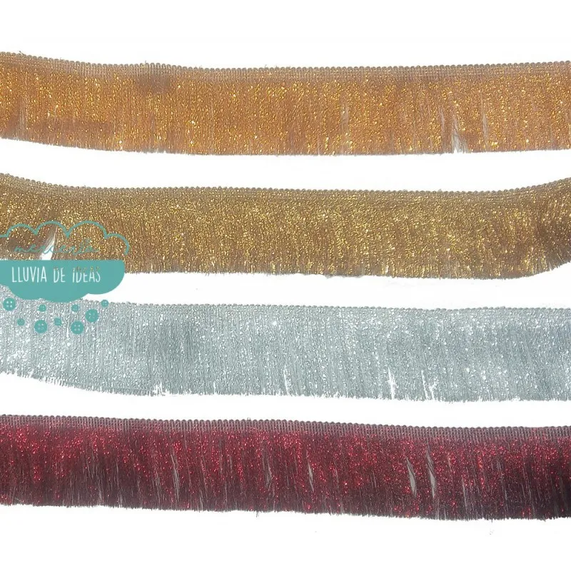 Fleco lamé metalizado varios colores - Serie Hawai Mercería Lluvia de Ideas