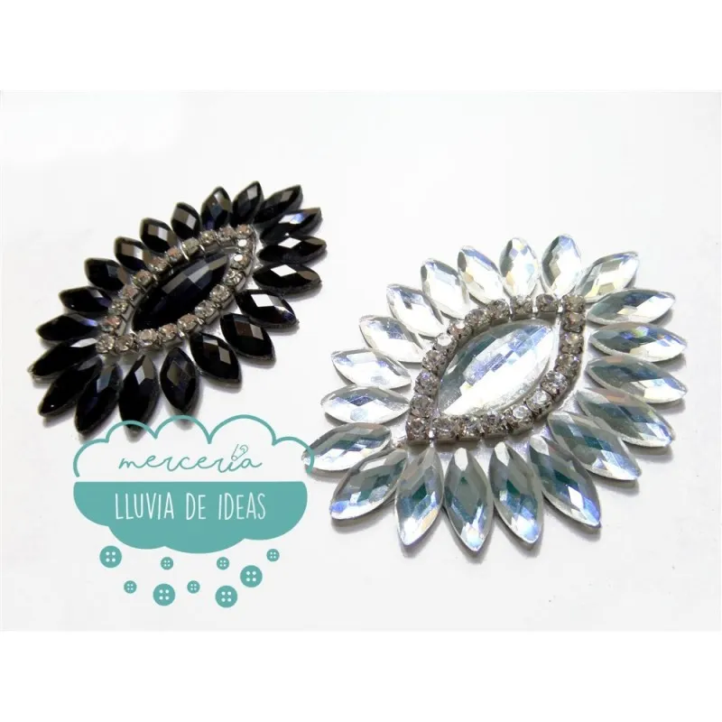 Aplicación termoadhesiva cristal - Ojos Mercería Lluvia de Ideas