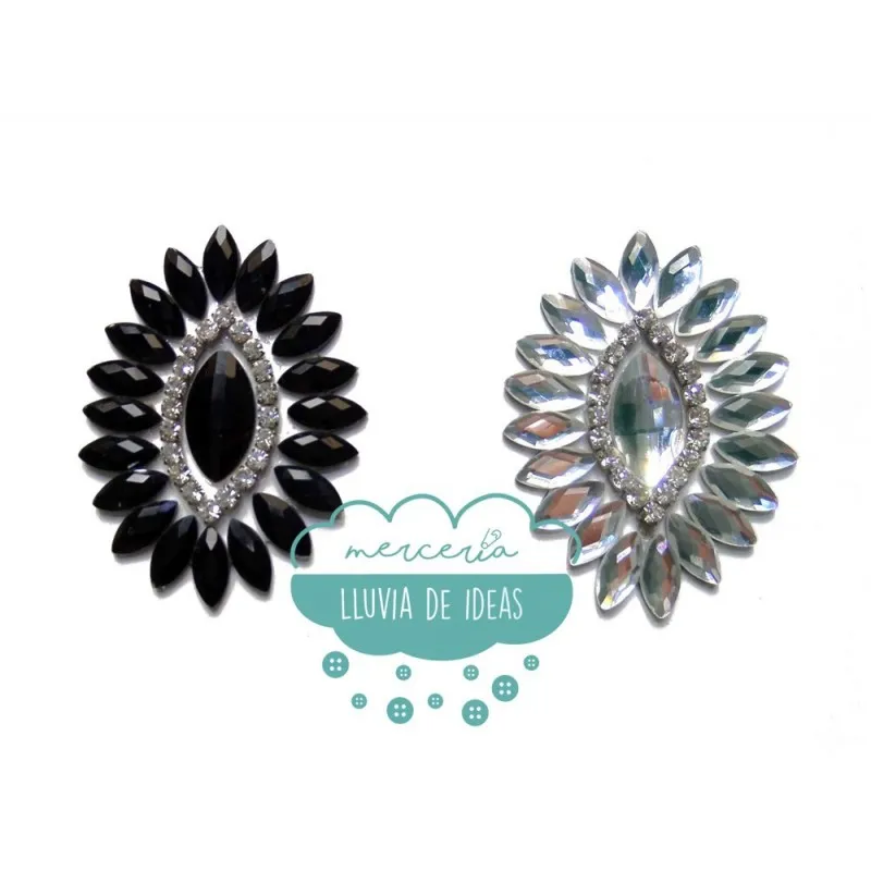 Aplicación termoadhesiva cristal - Ojos Mercería Lluvia de Ideas