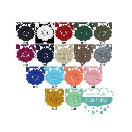 Puntilla de guipur (varios colores) - Serie Catalina