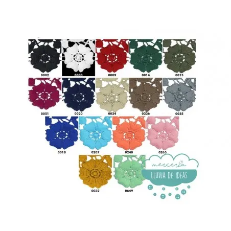 Puntilla de guipur (varios colores) - Serie Catalina
