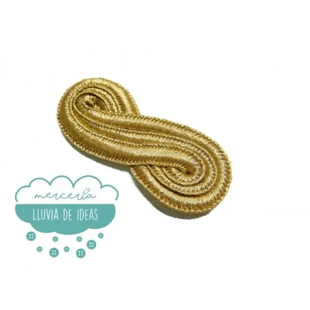 Aplique pasamanería metalizado - Serie Infinito