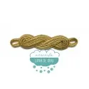 Aplique pasamanería metalizado - Serie Olas Mercería Lluvia de Ideas