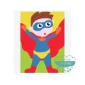 Kit cañamazo para niños - Súper Héroe