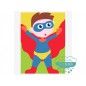 Kit cañamazo para niños - Súper Héroe Kit cañamazo para niños - Súper Héroe