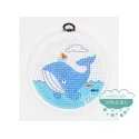 Kit de bordado de medio punto - Ballena