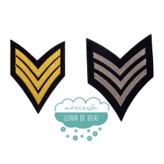 Parche bordado termoadhesivo - Serie Insignias militares grandes