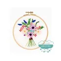 Kit de bordado DMC - Bouquet cosmos