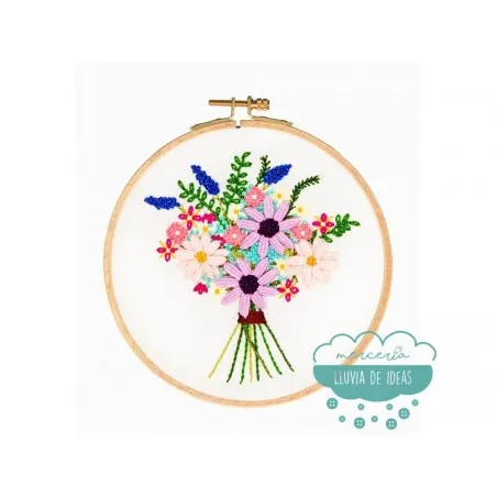 Kit de bordado DMC - Bouquet cosmos