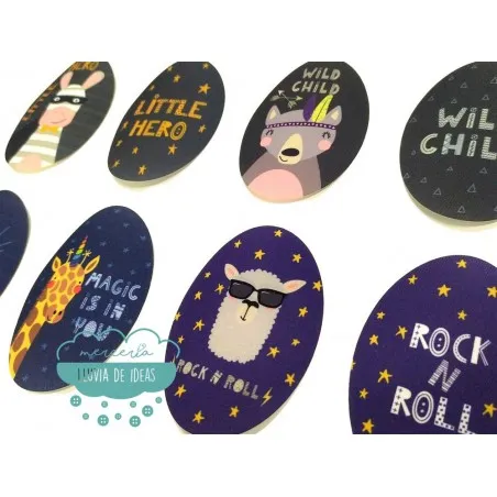 Coderas / Rodilleras Estampadas - Serie Animales Magic, wild & R&R