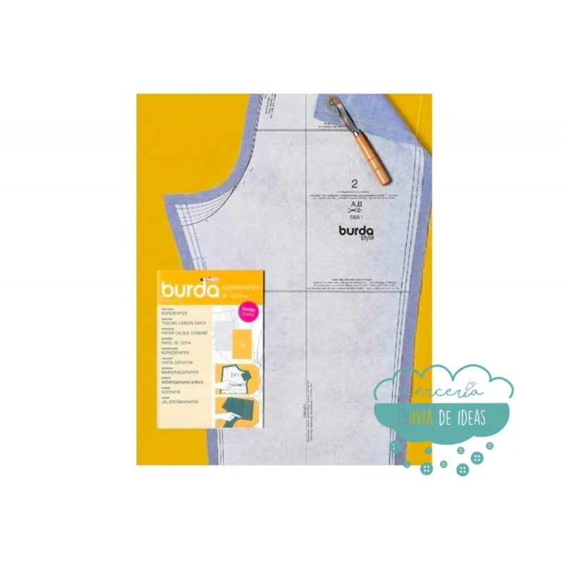 Papel para copiar patrones (blanco/amarillo) - Burda