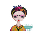 Parche Frida Kahlo Bordado Termoadhesivo - Geisha