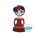 Parche Frida Kahlo Bordado Termoadhesivo con lentejuelas - Folclore
