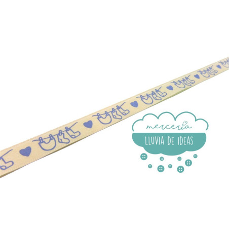 Cinta decorativa estampada - Tendal de bebé