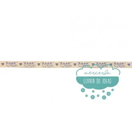 Cinta decorativa estampada - Tendal de bebé