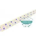 Cinta decorativa estampada - Estrellas azules