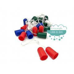 Tapapuntas de plástico para agujas de tejer