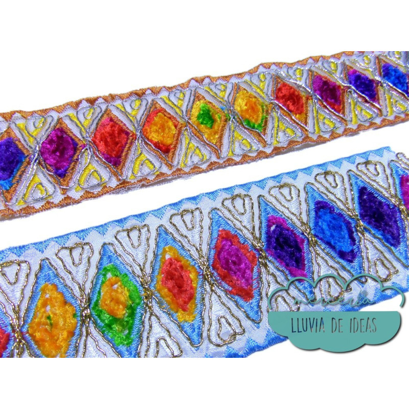 Cinta bordada soutache - Serie Nanuk