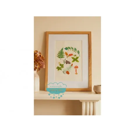 Kit Punto de cruz Camino forestal - Mindful Making - DMC