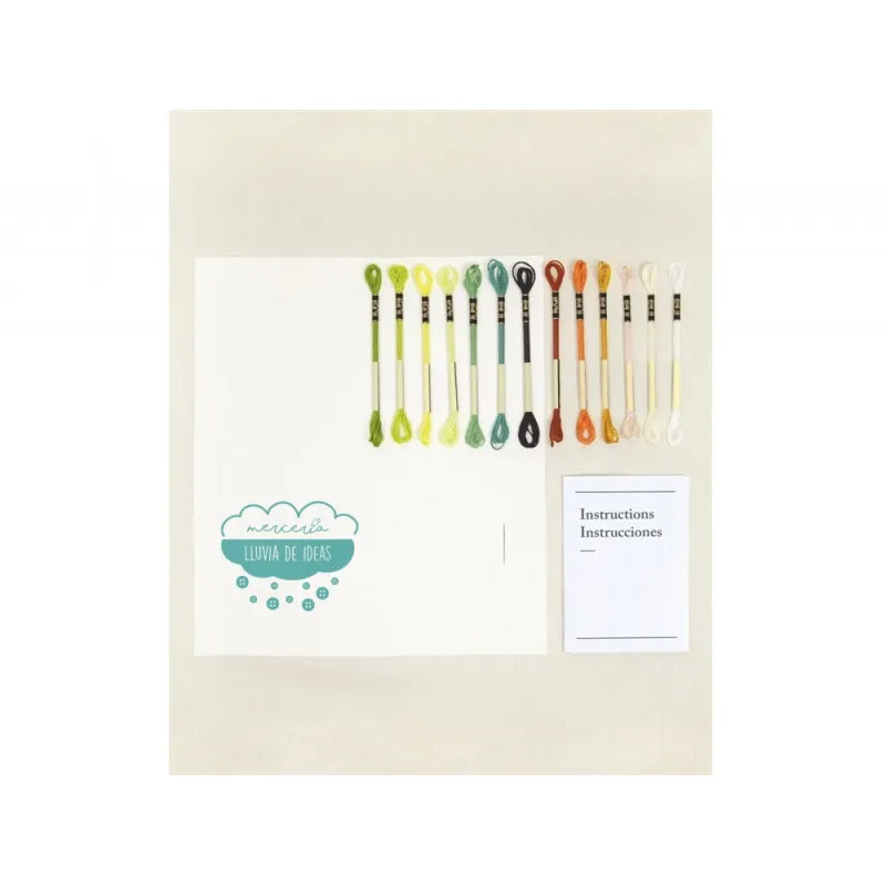 Kit Punto de cruz Camino forestal - Mindful Making - DMC