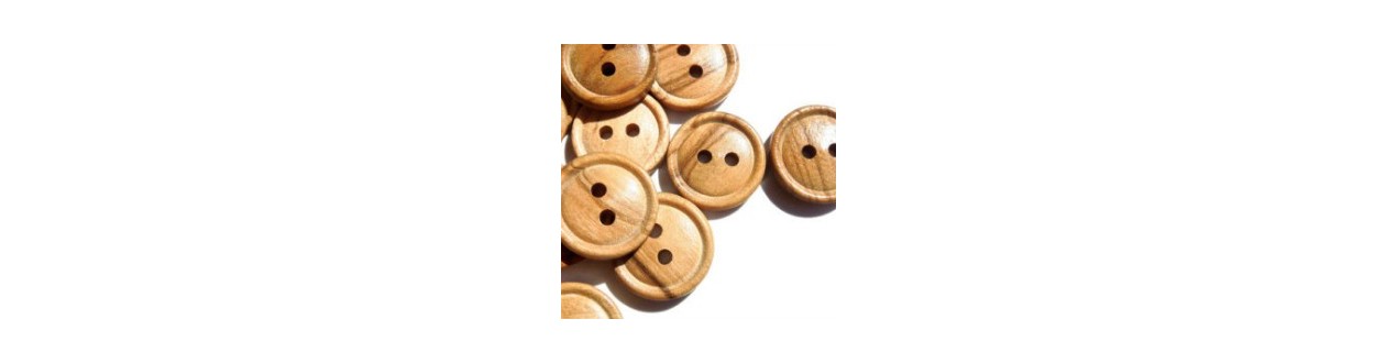 Botones madera y coco -▶ Merceria Online Lluvia de ideas
